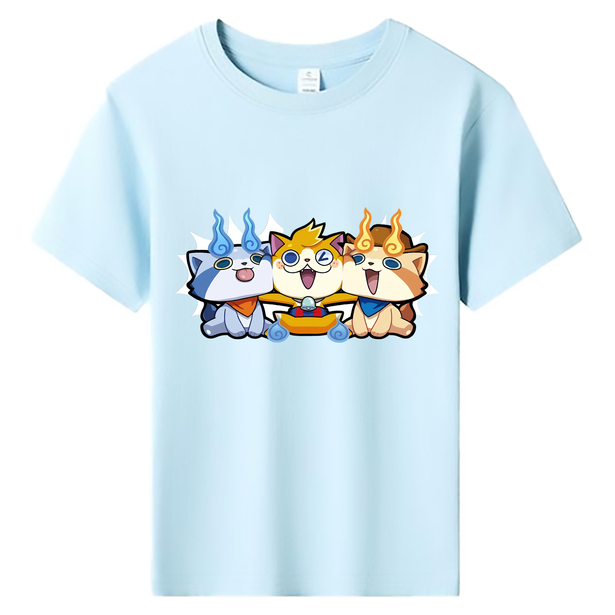 （画像用） 妖怪ウォッチ Yo-kai Watch 綿100％キッズTシャツ（フロントプリント）